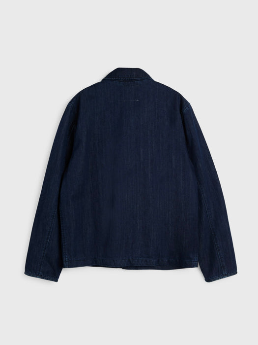 YMC Men Groundhog Jacket in Indigo Denim