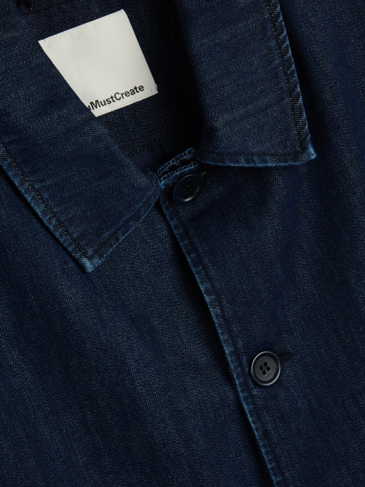 YMC Men Groundhog Jacket in Indigo Denim