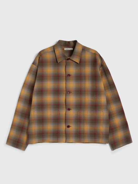 YMC Men PJ Overshirt in Multi Check