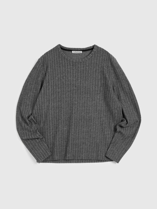 YMC Men X Sweatshirt in Grey Marl