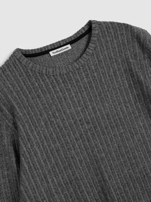 YMC Men X Sweatshirt in Grey Marl