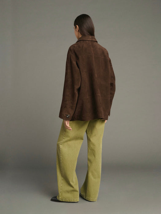 Soeur Vincenzo  Suede Jacket in Ebony
