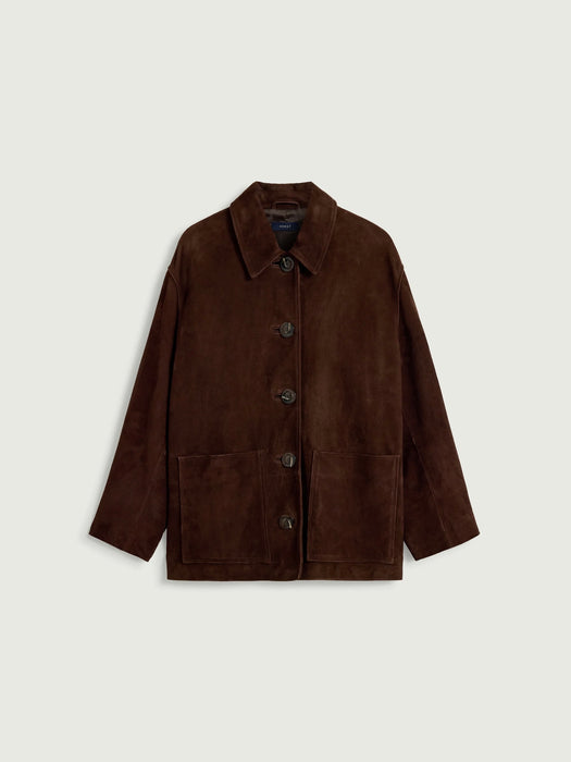 Soeur Vincenzo  Suede Jacket in Ebony