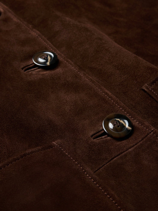 Soeur Vincenzo  Suede Jacket in Ebony