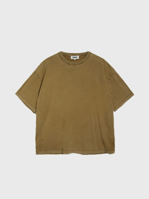 YMC Men Triple T-Shirt in Olive Green