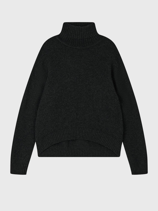 Jumper 1234 Oversize Roll Collar in Charcoal Cashmere