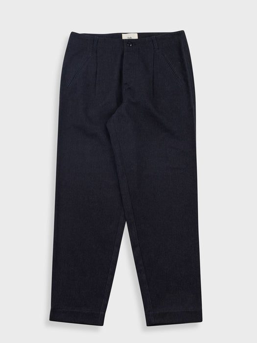 Folk Assembly Pant in Black Twill