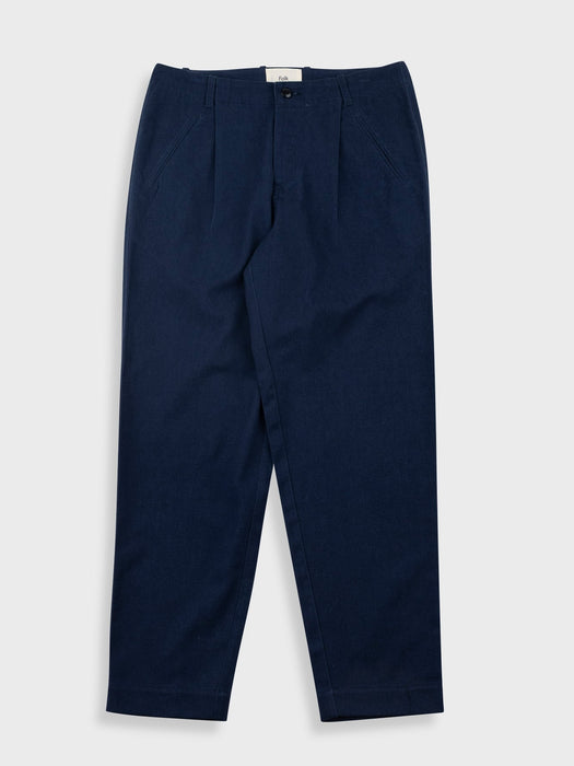 Folk Assembly Pant in Navy Twill