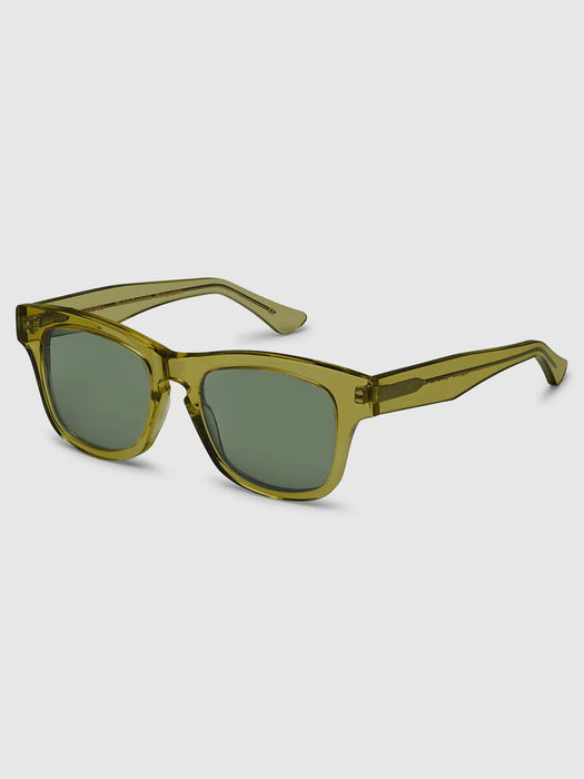 Colorful Standard Sunglasses 17 in Seaweed Green with Green Lens