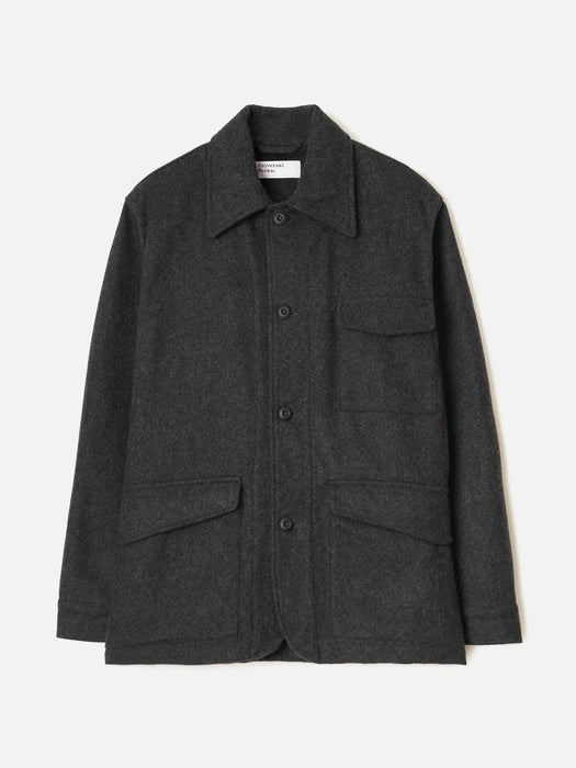 Universal Works Heavy Duty Jacket in Grey Marl Mowbray