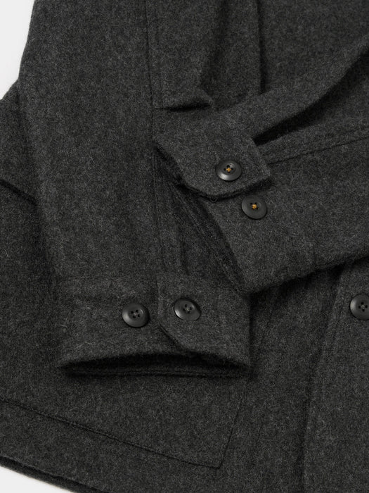 Universal Works Heavy Duty Jacket in Grey Marl Mowbray