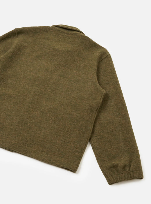 Universal Works Rams Jacket in Olive Wool Mix