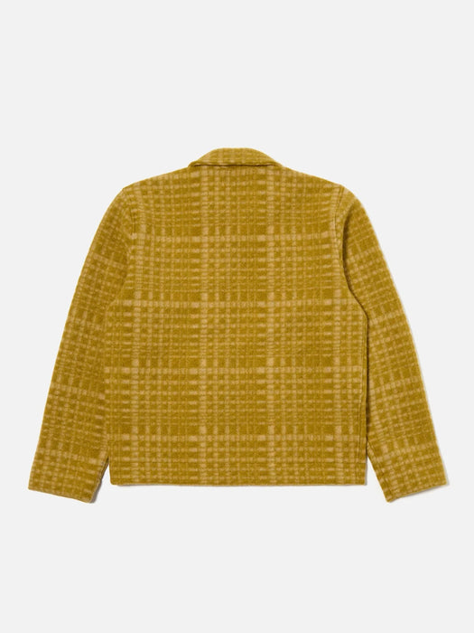 Universal Works Zip Uniform Jacket in Yellow Telepass Fleece