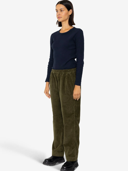 Folk Women Drawcord Signal Pant in Olive Cord