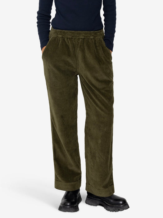 Folk Women Drawcord Signal Pant in Olive Cord