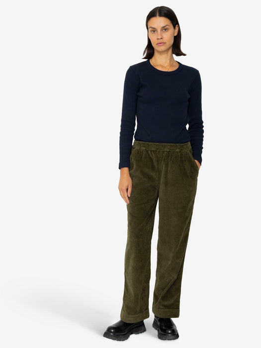 Folk Women Drawcord Signal Pant in Olive Cord