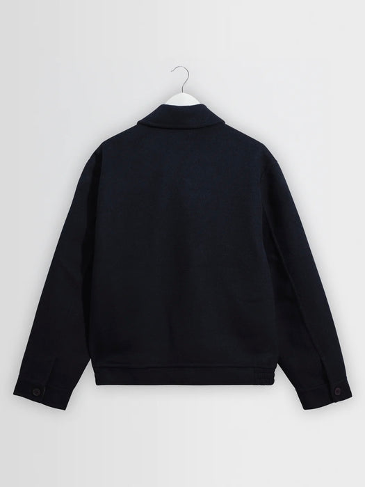 Wax Hamblin Jacket in Double Face Navy Check
