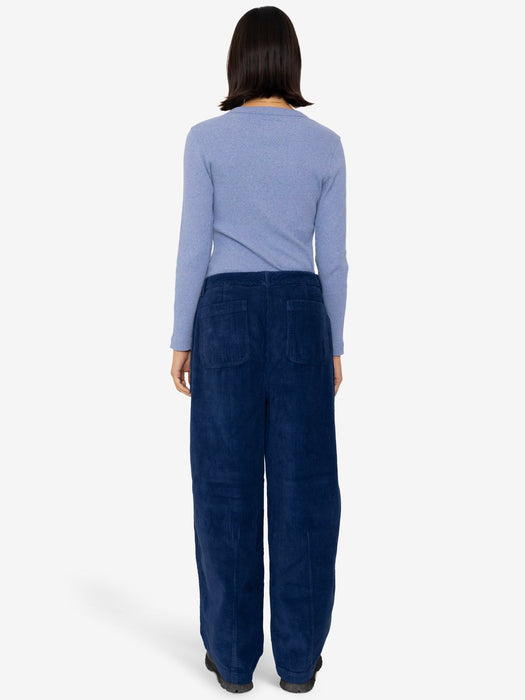 Folk Women Baggy Trousers in Washed Ink Cord