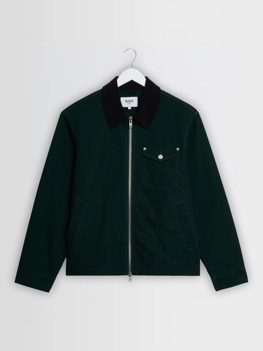 Wax Mason Canvas Jacket in Dark Green