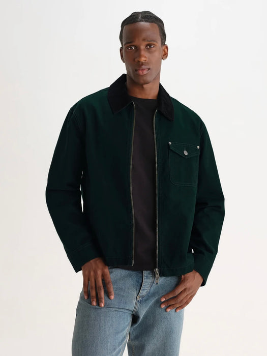 Wax Mason Canvas Jacket in Dark Green