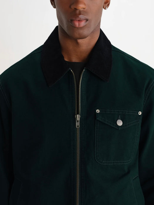 Wax Mason Canvas Jacket in Dark Green