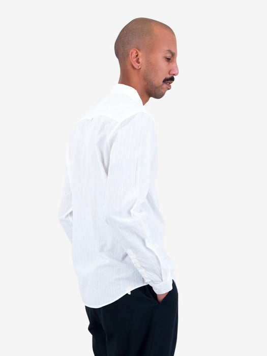 Folk Men Relaxed Shirt in White Slub