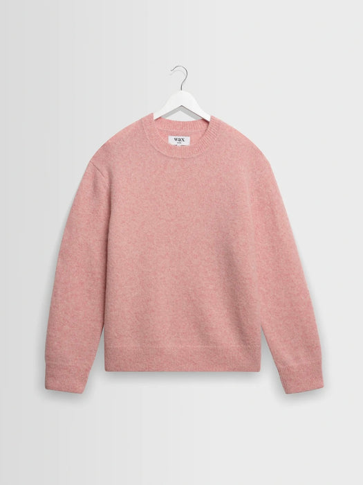 Wax Wilde Fluffy Crew in Pale Pink