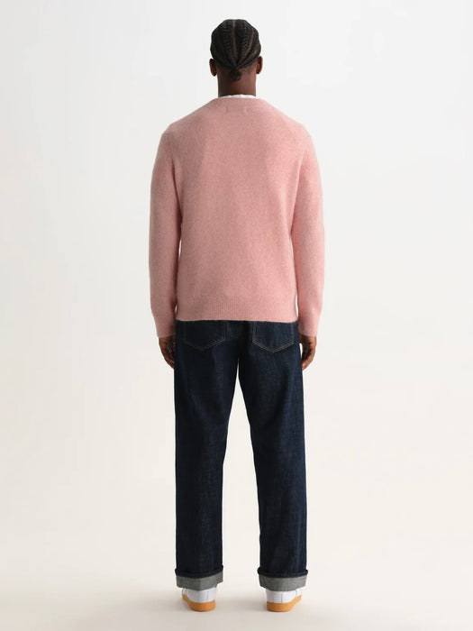 Wax Wilde Fluffy Crew in Pale Pink