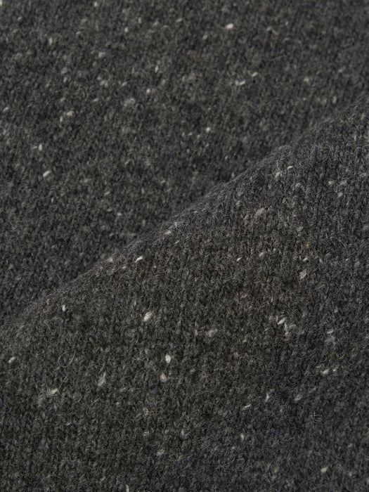 Universal Works Sweater Vest in Black Fleck