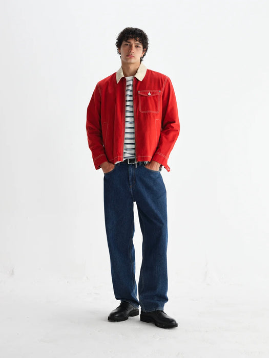 Wax Mason Canvas Jacket in Red