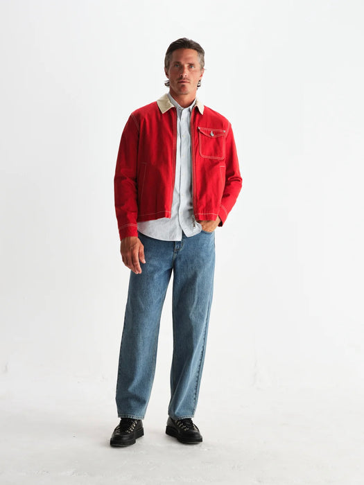 Wax Mason Canvas Jacket in Red