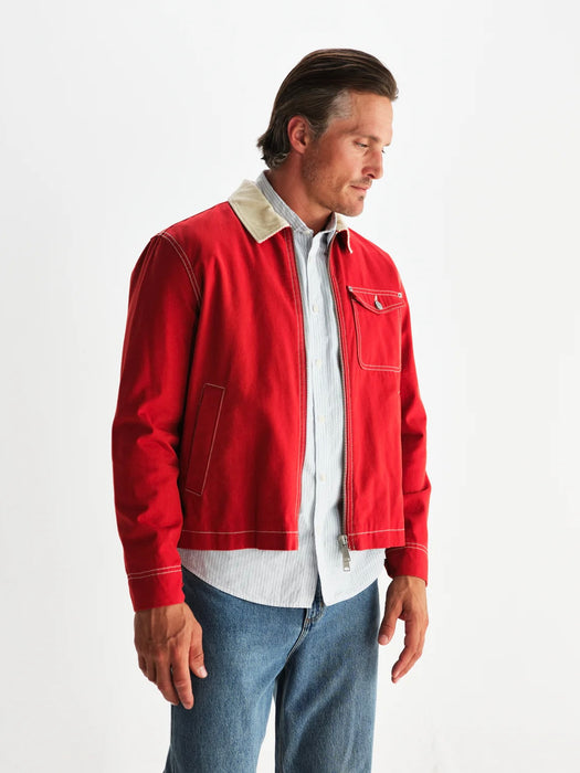 Wax Mason Canvas Jacket in Red