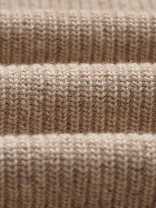 Wax Wilde Donegal Crew Knit in Natural