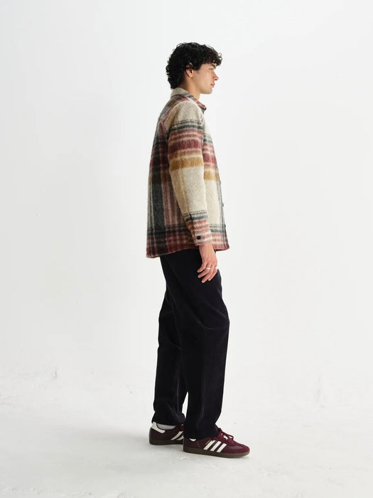 Wax Nolan Overshirt in Natural / Multi Check
