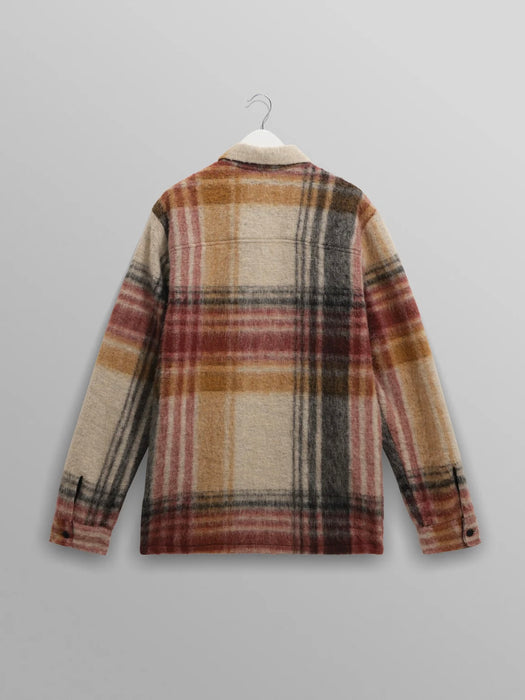 Wax Nolan Overshirt in Natural / Multi Check