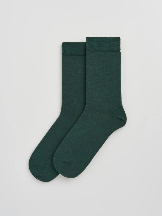 Pairs Merino Socks in Dark Green