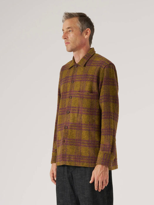 Universal Works Fatigue Shirt in Gold Dam Check