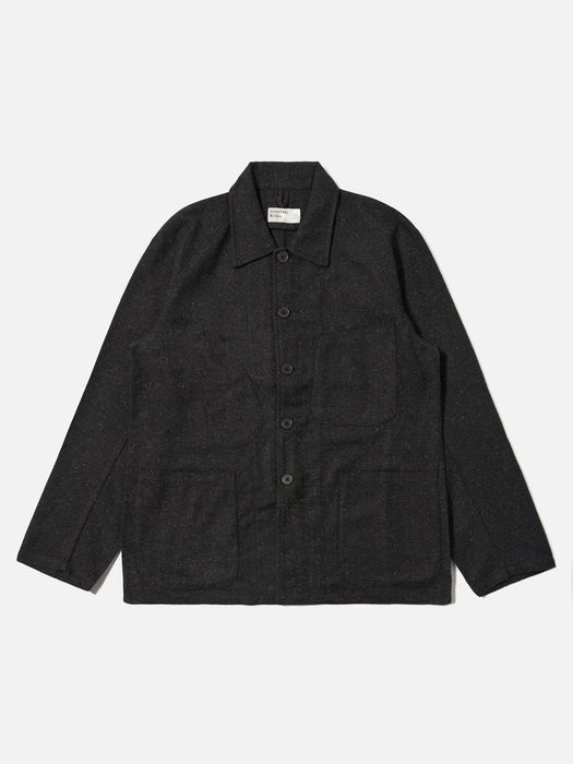Universal Works Station Jacket in Salt & Pepper Tweed