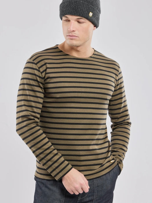 Armor Lux LS Heritage Breton in Olive / Black