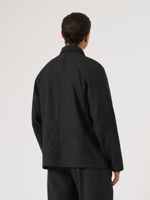 Universal Works Station Jacket in Salt & Pepper Tweed
