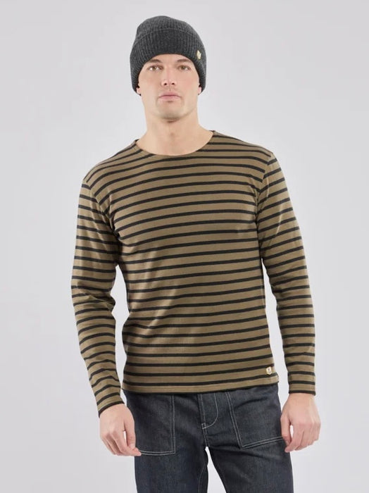 Armor Lux LS Heritage Breton in Olive / Black