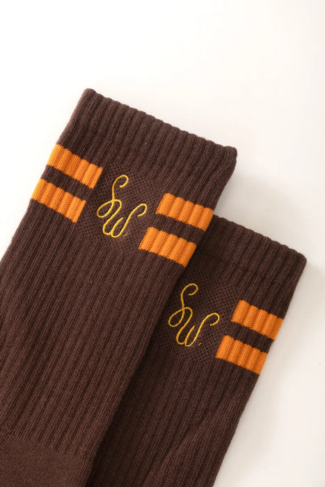 Service Works Monogram Socks in Brown