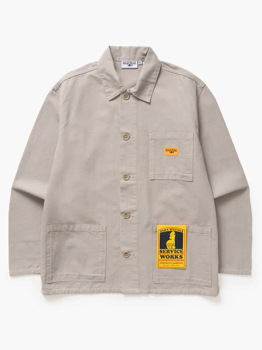 Service Works Canvas Chore Shirt in Stone