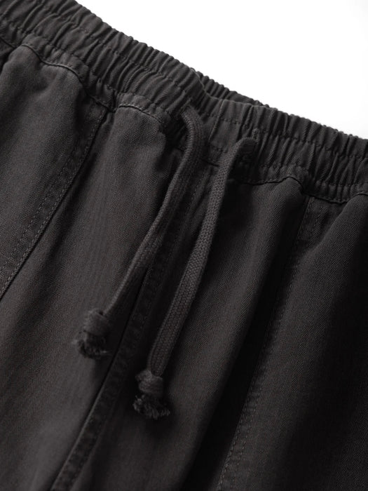 Service Works Chef Pants in Black Pigment Herringbone Twill