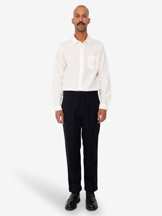 Folk Men Signal Pant in Soft Black Stripe