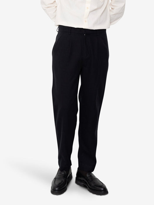 Folk Men Signal Pant in Soft Black Stripe
