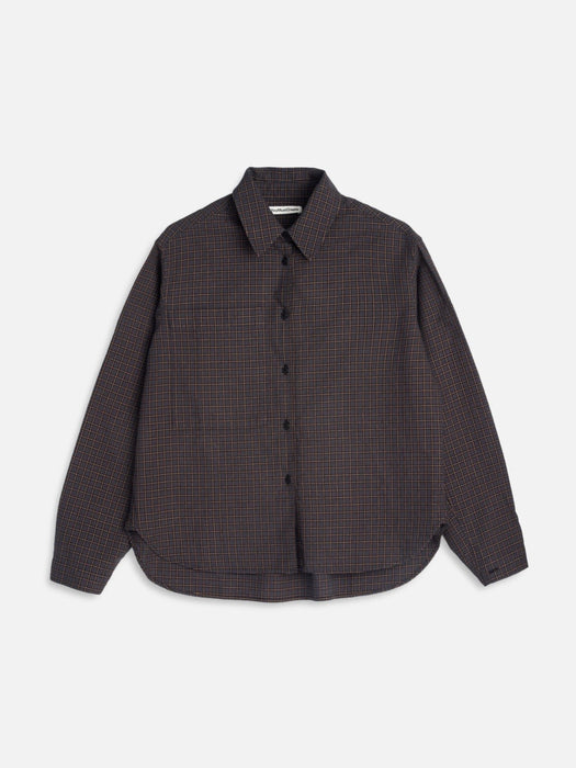 YMC Women Eva Shirt in Grey Multi