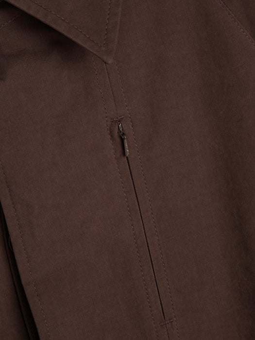 YMC Unisex Tyrell Trench Coat in Brown