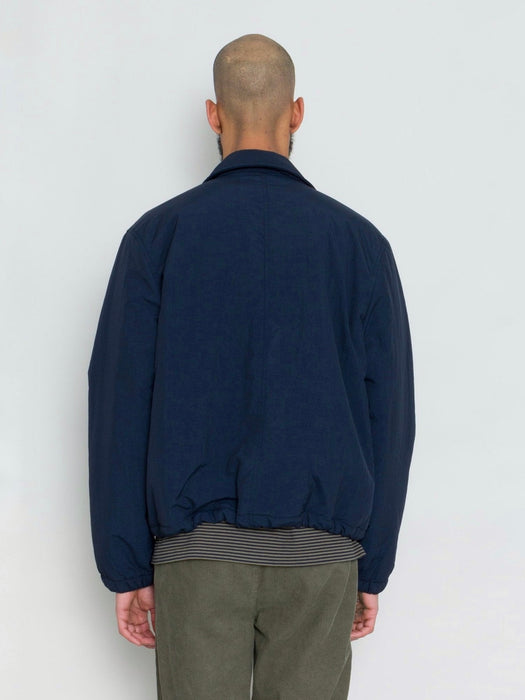 Folk Wadded Bomber in Navy Ripstop