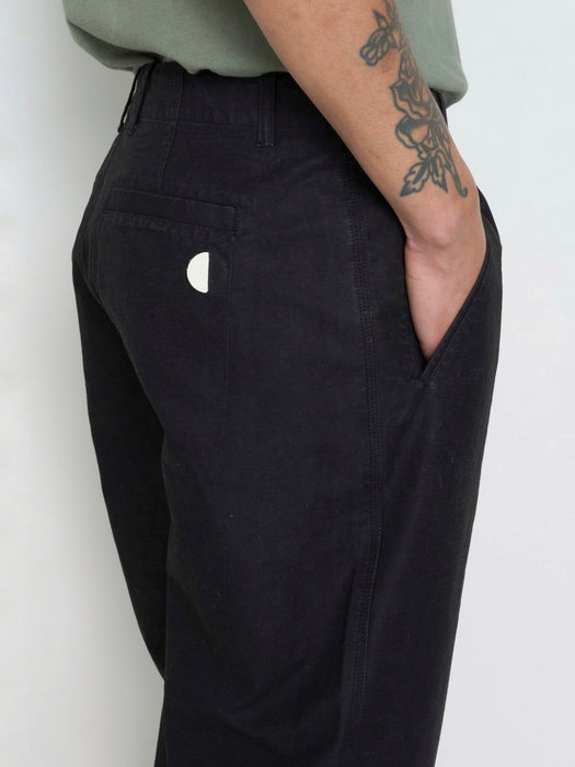 Folk Assembly Pant in Linear Soft Black